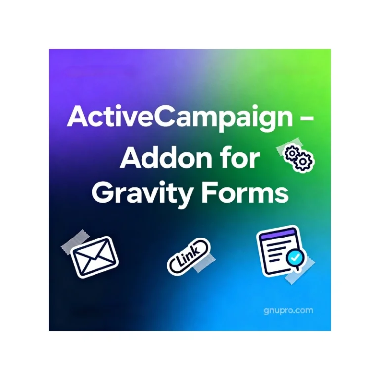 ActiveCampaign Addon for Gravity Forms
