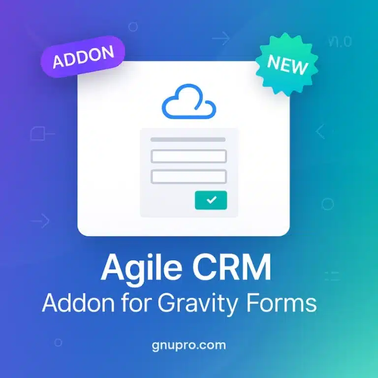 Agile CRM Addon for Gravity Forms