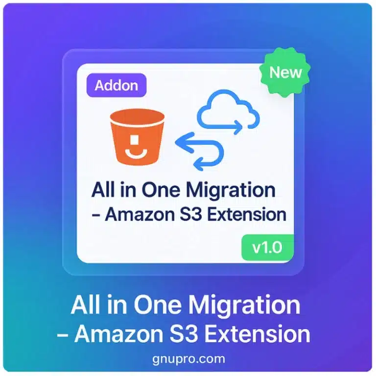 All in One Migration Amazon S3 Extension