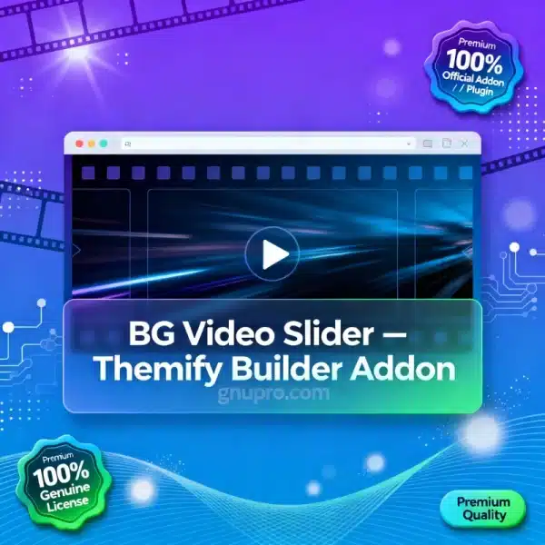 BG Video Slider Themify Builder Addon