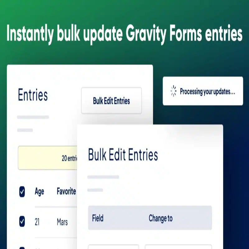 Bulk Actions Addon for Gravity Forms