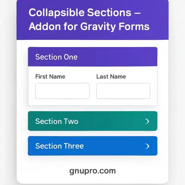 Collapsible Sections Addon for Gravity Forms