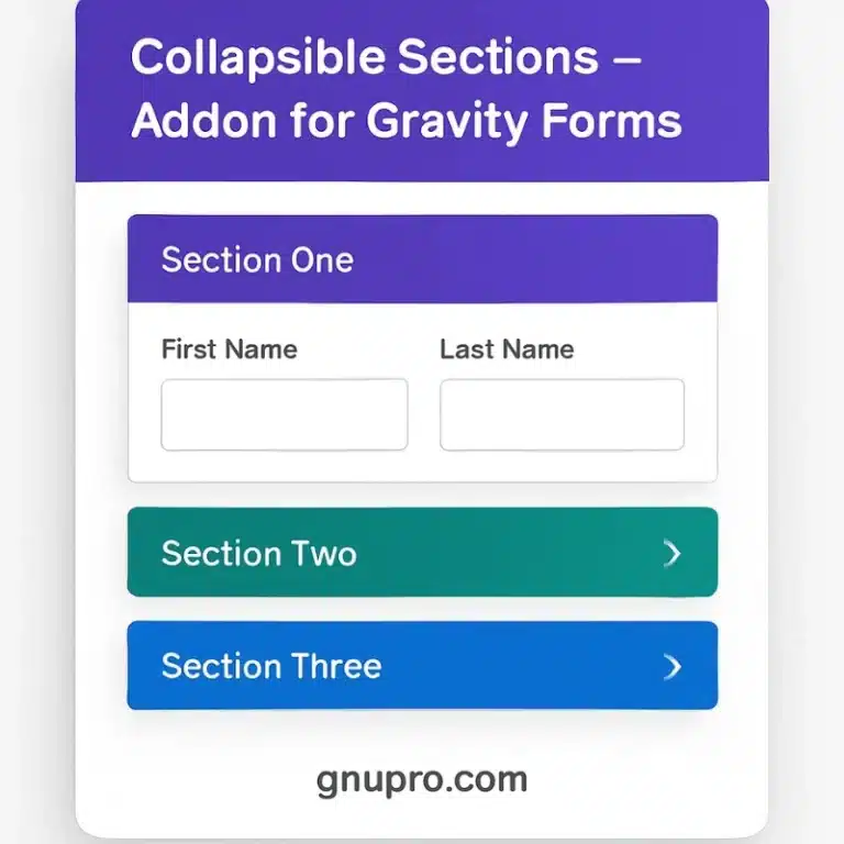 Collapsible Sections Addon for Gravity Forms