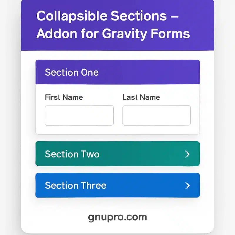 Collapsible Sections Addon for Gravity Forms