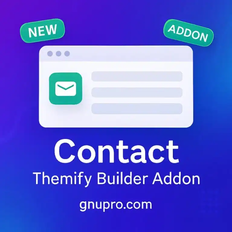 Contact Themify Builder Addon