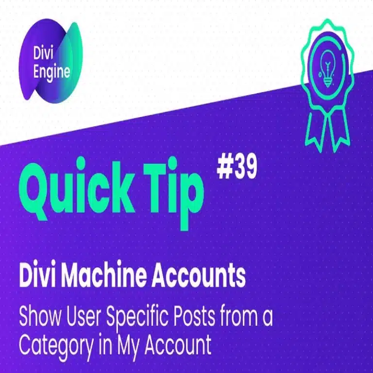 Divi Engine Machine Accounts