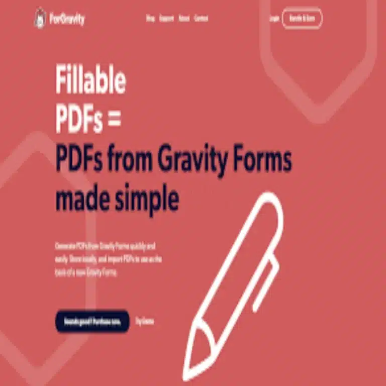 Fillable PDFs Addon for Gravity Forms