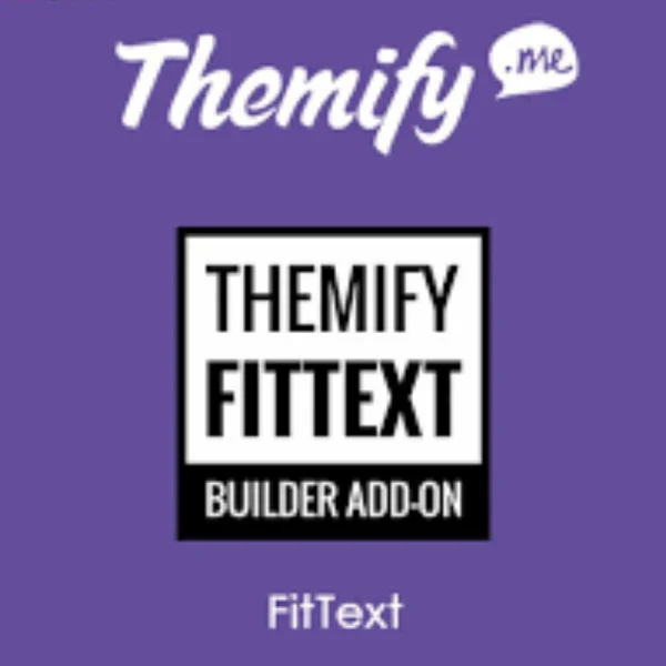 FitText Themify Builder Addon