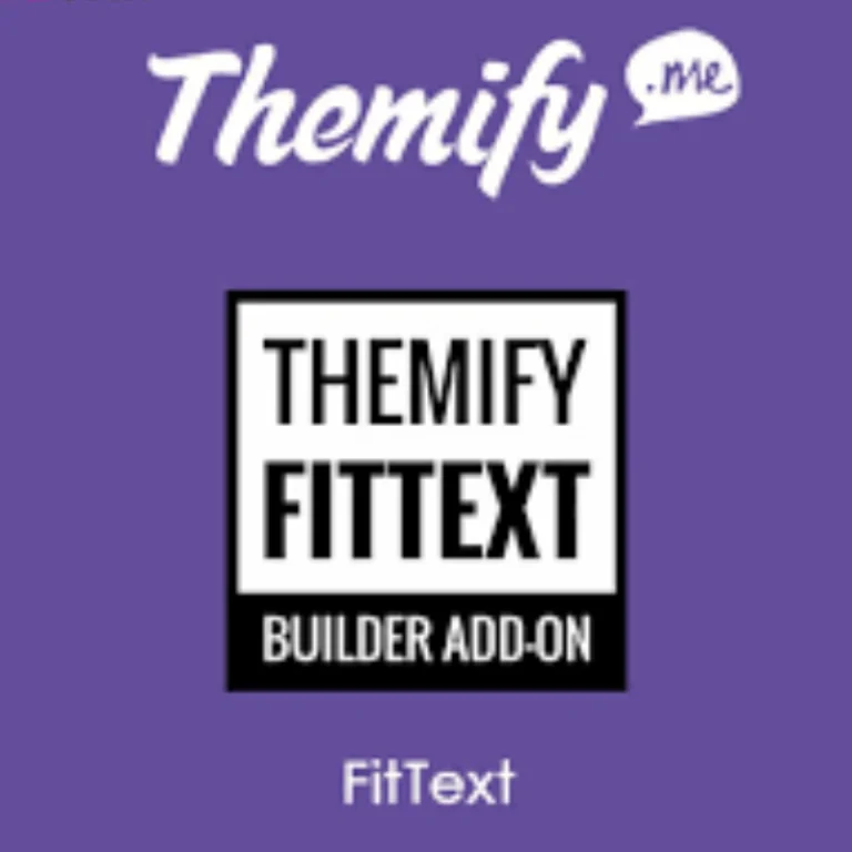FitText Themify Builder Addon