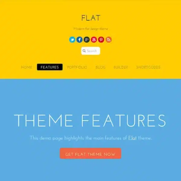 Flat Theme Themify