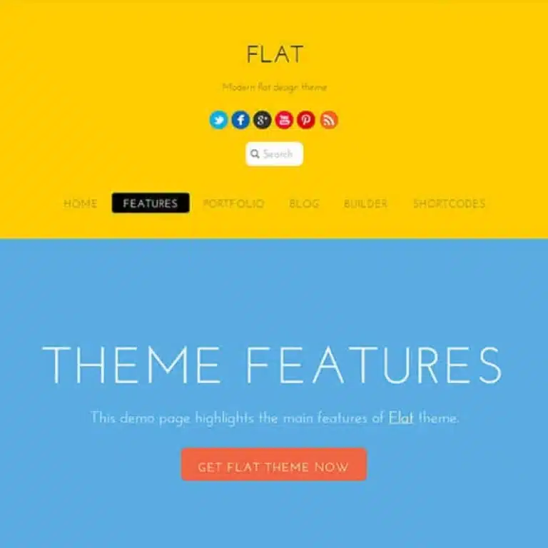 Flat Theme Themify