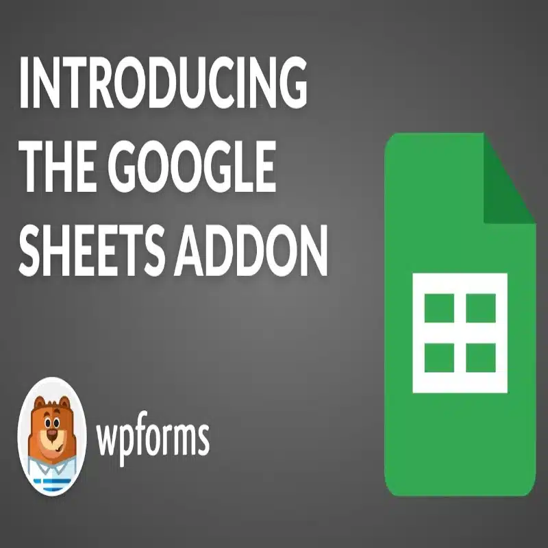 Google Sheets WPForms Pro Addon Google Sheets WPForms Pro Addon