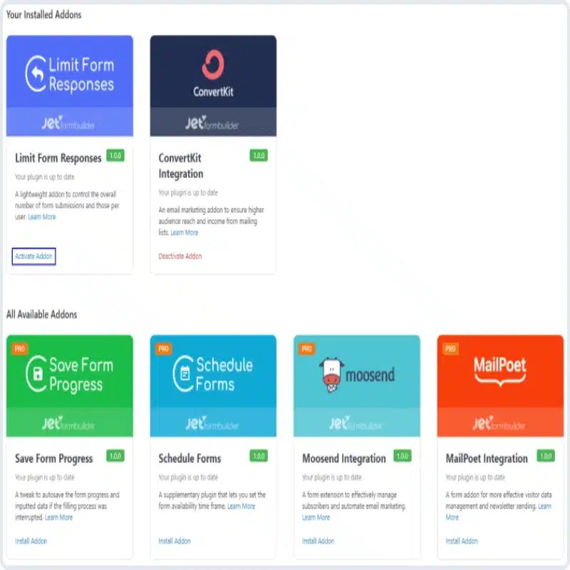 Limit Form Responses JetFormBuilder Addon Limit Form Responses JetFormBuilder Addon