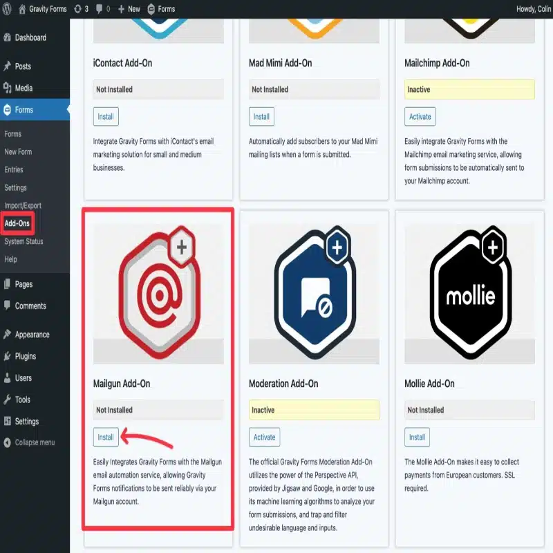 Mailgun Addon for Gravity Forms Mailgun Addon for Gravity Forms