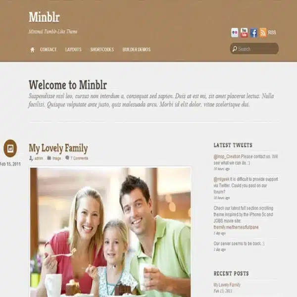 Minblr Theme Themify