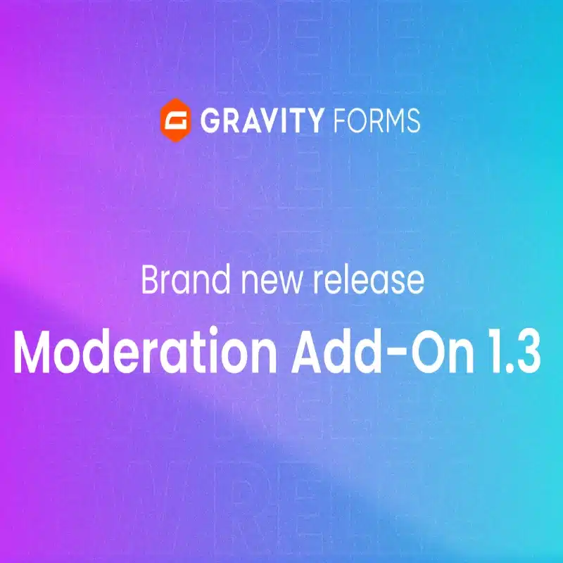 Moderation Addon for Gravity Forms Moderation Addon for Gravity Forms