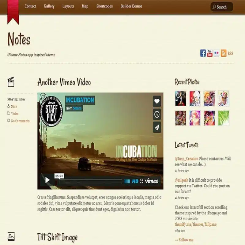 Notes Theme Themify Notes Theme Themify