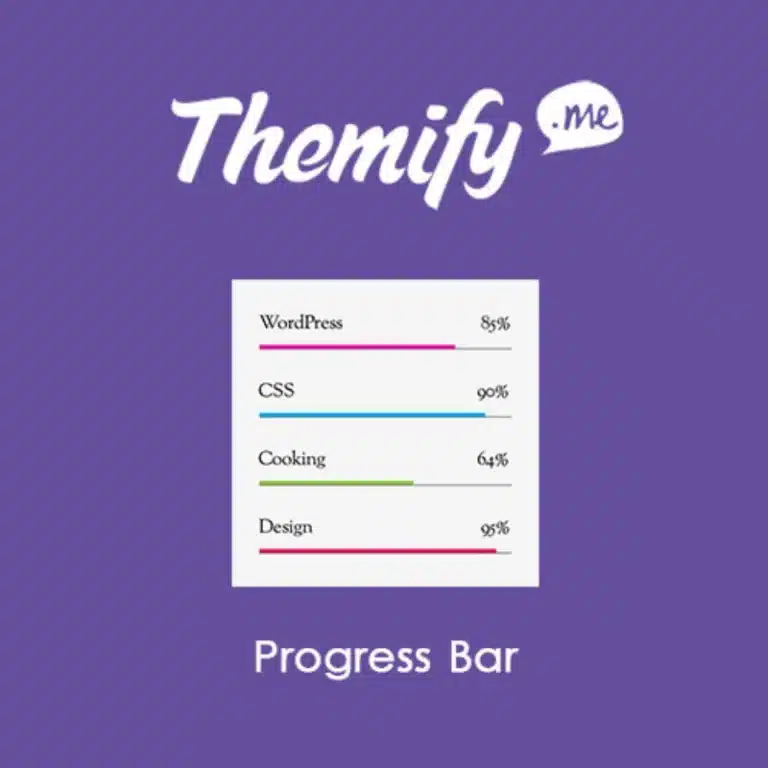 Progress Bar Themify Builder Addon