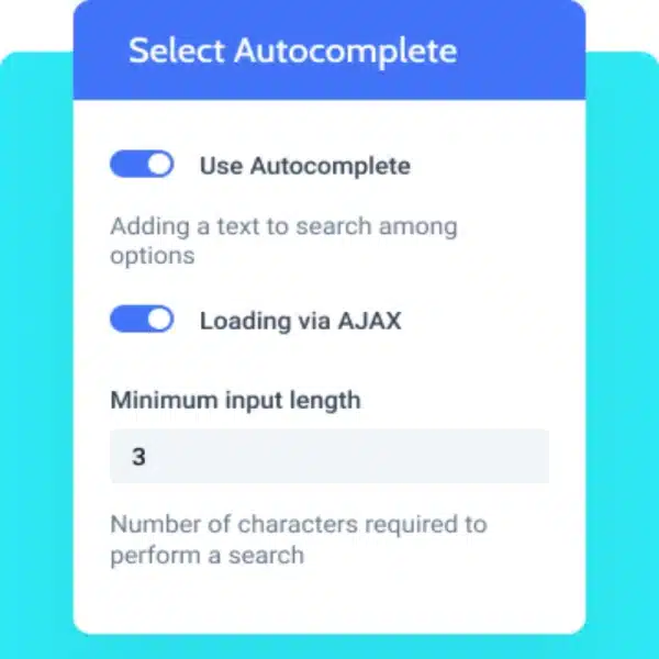 Select Autocomplete JetFormBuilder Addon