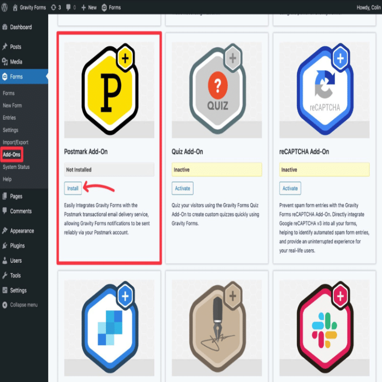 Postmark Addon for Gravity Forms