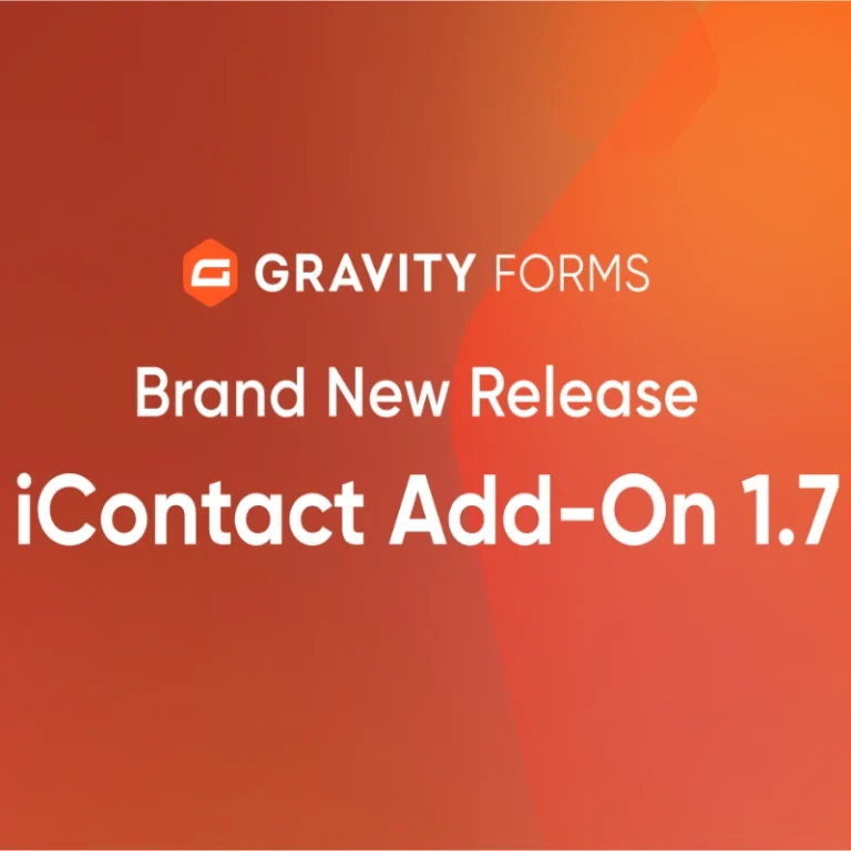 iContact Addon for Gravity Forms