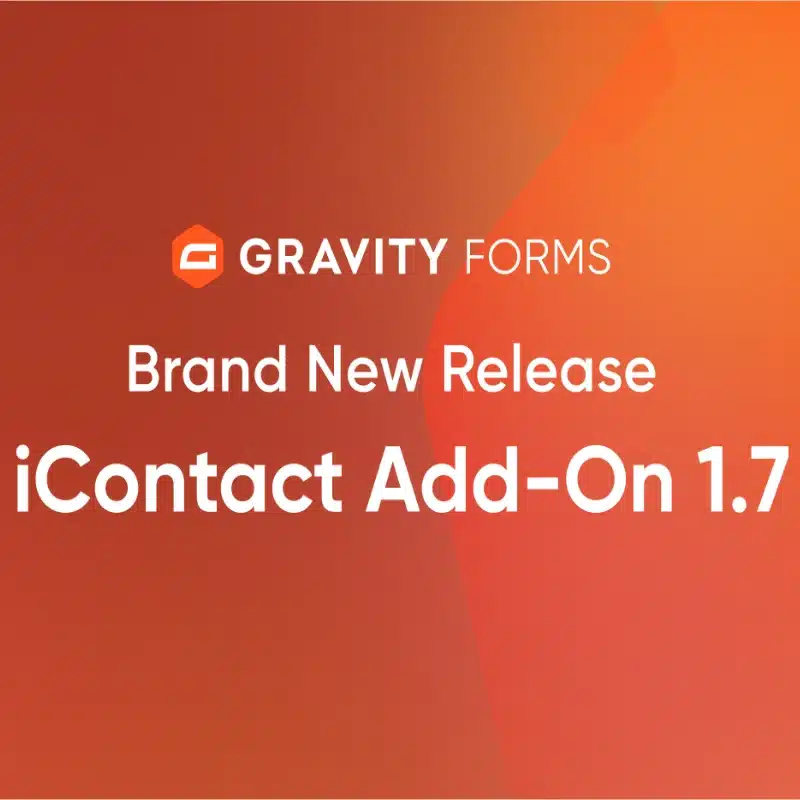 iContact Addon for Gravity Forms iContact Addon for Gravity Forms