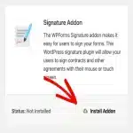 Signature WPForms Pro Addon