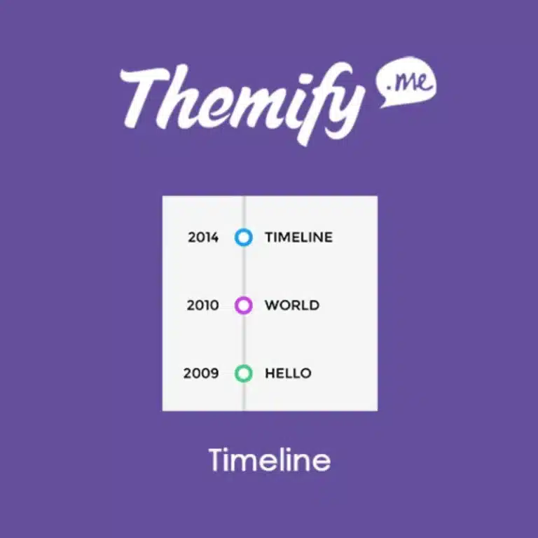 Timeline Themify Builder Addon