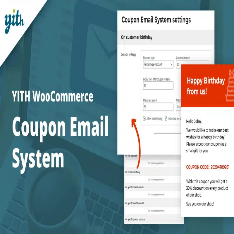 YITH WooCommerce Coupon Email System Premium YITH WooCommerce Coupon Email System Premium
