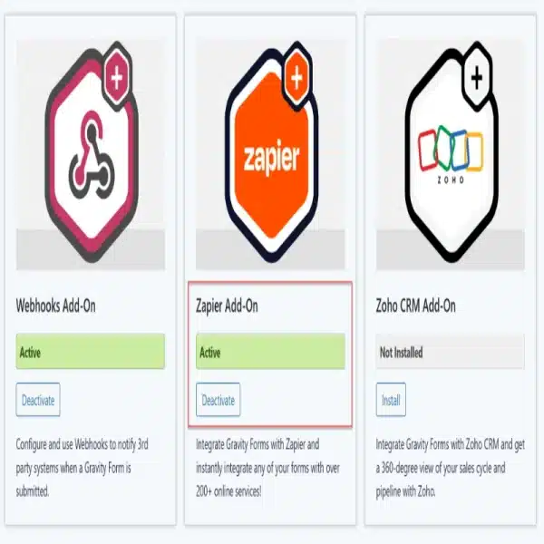 Zapier Addon for Gravity Forms